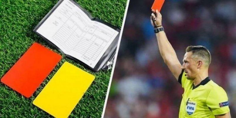 Minh họa cách tính điểm thẻ vàng và thẻ đỏ trong cá cược