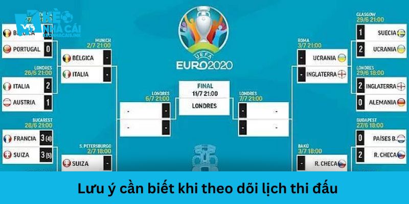 Cần chú ý khi theo dõi lịch thi đấu để có phán đoán chính xác
